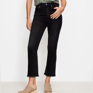 Loft petite high waist cropped jeans